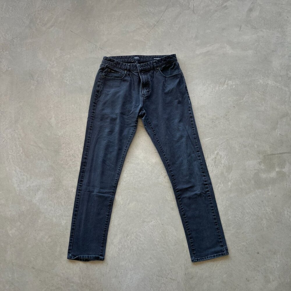 RVCA Daggers Slim Fit Jeans – Black (34W)